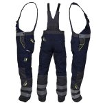Winter-Arbeitshose mit Hosenträgern PRO NAVY REFLEX