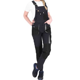 Damen-Arbeitshose mit Brustlatz FIO DARK GREY