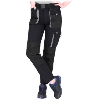 Damen-Arbeitshose mit hoher Taille FIO DARK GREY