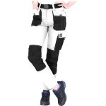 Damen-Arbeitshose mit hoher Taille FIO WHITE