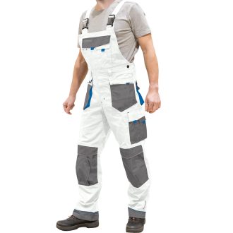 Arbeitshose mit Hosenträgern PROFI COOL WHITE 2.0