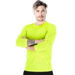 Herren-T-Shirt mit langen Ärmeln PORTO LONG GELB