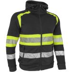 RAUTEX – Arbeits-Reflex-Kapuzenpullover mit Reißverschluss