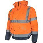 Reflektierende Winterjacke BLUE BOMB ORANGE