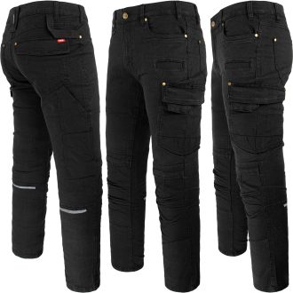 Arbeitsjeanshose aus Stretch-Denim JEANS STRETCH BLACK