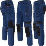 Arbeitsjeanshose aus Stretch-Denim JEANS STRETCH BLUE
