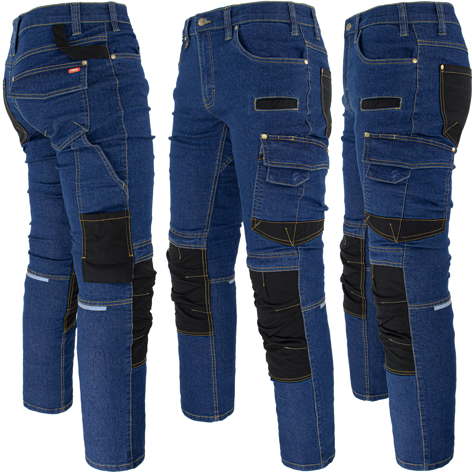 Arbeitsjeanshose aus Stretch-Denim JEANS STRETCH BLUE Arbeitsjeanshose aus Stretch-Denim JEANS STRETCH BLUE