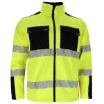 Reflektierende Softshell-Arbeitsjacke PRIZMAT YELLOW