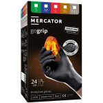 Einweg-Nitrilhandschuhe, 100 Stück, MERCATOR® GoGrip BLACK OBO, puderfrei
