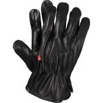 Schwarze Leder-Arbeitshandschuhe BLACKER