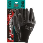Gummierte Winter-Arbeitshandschuhe BLACK WIN