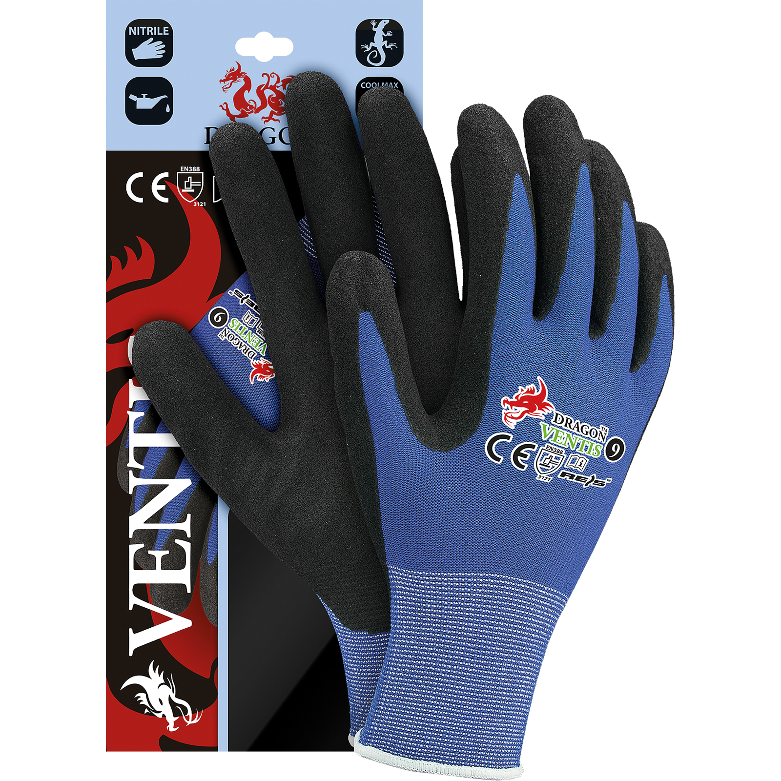 Nitril-Arbeitshandschuhe COOLMAX Nitril-Arbeitshandschuhe COOLMAX